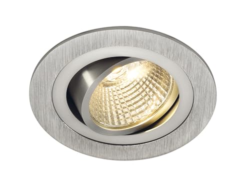 SLV Recessed Ceiling Light New TRIA 1 Set/LED Spotlight, floodlight, Ceiling Spotlight, recessed Light, Indoor Lighting / 2700K 8W 645lm Aluminium 38 Degrees
