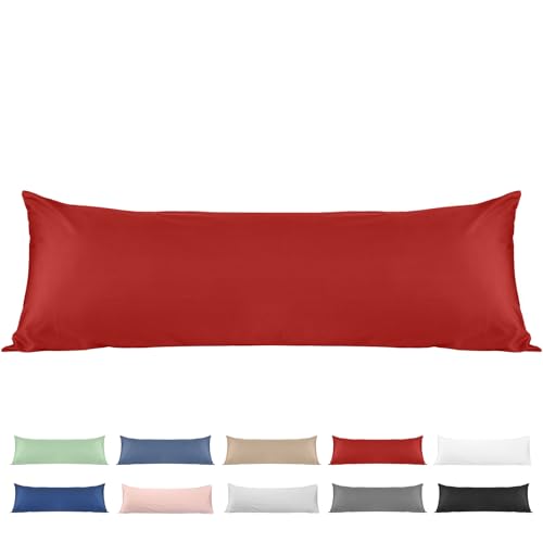 600 Thread Count Cotton Body Pillowcase, Deep Dream 20x54 Body Long Pillow Cover Pillowcases Sateen Weave, Soft and Breathable Envelope Closure Pillow Covers