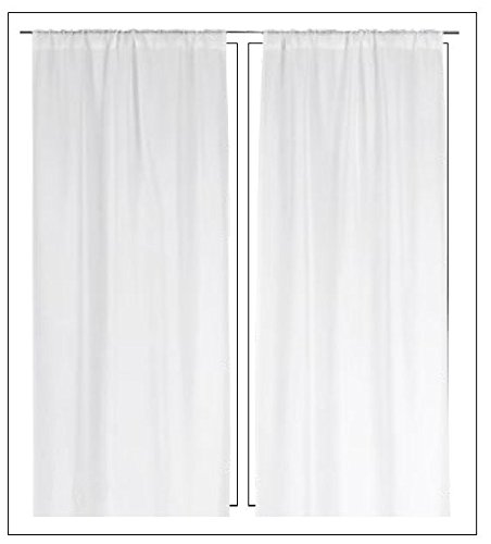 Linder Plain Polyester 90 x 220 cm Ecru