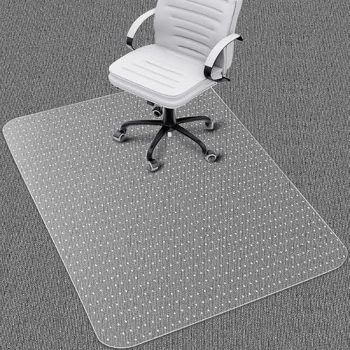 "Office Chair Mat for Carpet: 48""x36"" Clear Desk Chair Mat for Carpet Floor, Computer Mat for Low Carpeted Floors,Thick and Sturdy Protector, Rug Pad for Rolling Chairs Office Work Gaming"