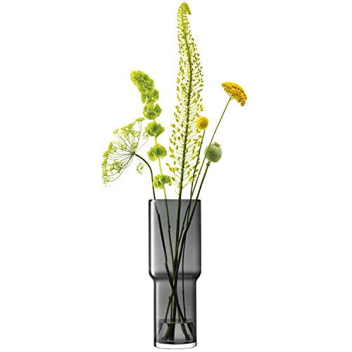 LSA International Utility Vase H42cm Slate- 1 Unit - Mouthblown & Handmade Glass - UT94