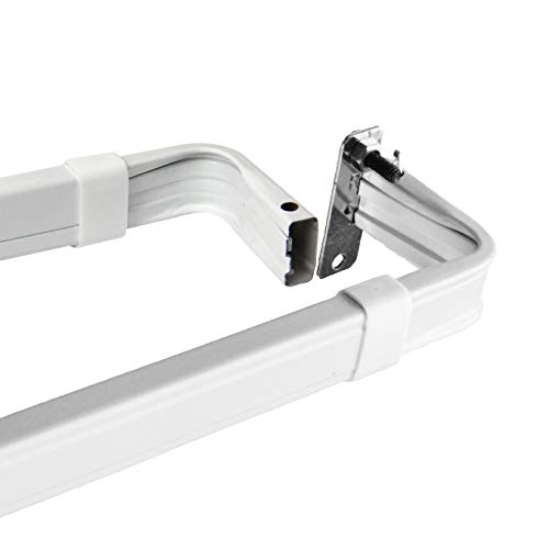 Rod Desyne Lockseam 2-Inch Clearance Window Curtain Rod, 28 to 48-Inch