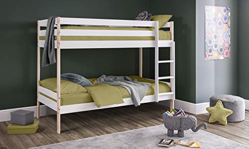 Julian Bowen Bunk Bed, White/Pine, Single, NOV001