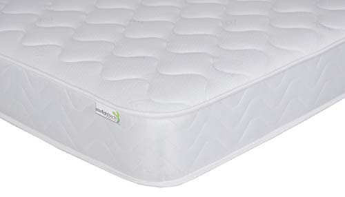 Starlight Beds Cooltouch Hybrid European Double Mattress – Memory Foam Mattress with Springs, Maximum Value, 18cm Deep, Plush, White,(140cm x 200cm)