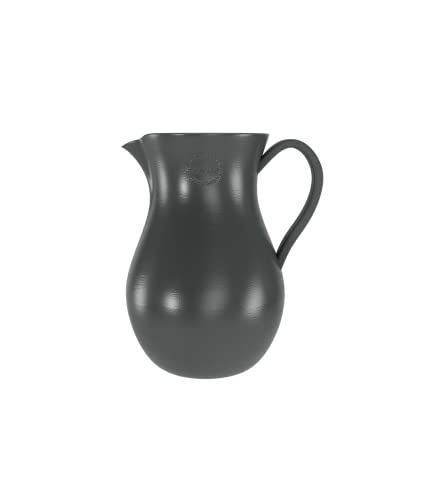 Artevasi Harmonia, Simple and Classic jar, Handmande Ceramic pitcher, Home Decor, Decorative Flower vase, Anthracite, 30cm high