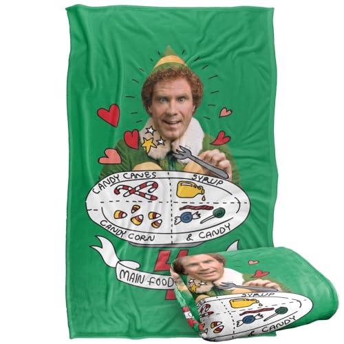 Elf 4 Main Food Groups Silky Touch Super Soft Throw Blanket 91 x 147 Cm