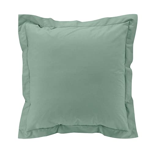 douceur d'intérieur, Linden Percale 100% Cotton Percale Cushion Cover with Raised Seam (63x63cm)