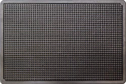 ID Matte M2 Black Door Mat Rubber Bristles, black, 35,5 x 53 cm