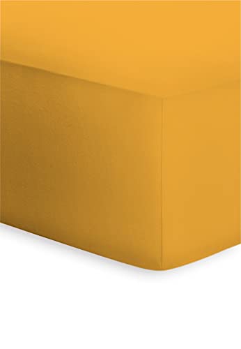 Bassetti Boxspring Oro 196 9314108 Fitted Sheet Plain Cotton and Elastane 180 x 200 cm / 200 x 220 cm