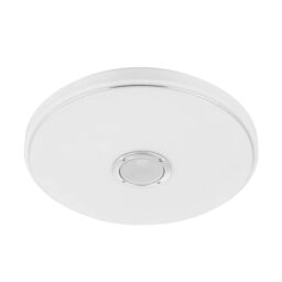 EGLO Milazzo ceiling lamp, bathroom light, crystal-effect LED with remote