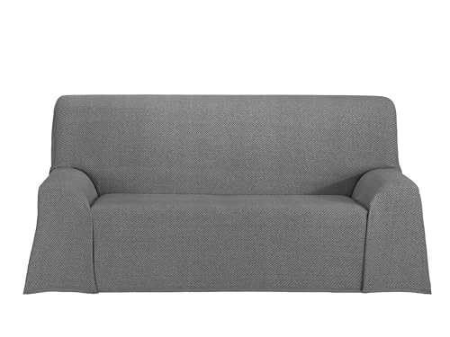Cardenal Textil - Saona Multi-Purpose Foulard, Bed Blanket, Sofa Cover, Anthracite, 300 x 260 cm