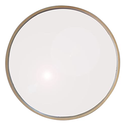 Round Wood Accent Wall Mirror/Vanity Mirror/Bathroom Mirror (Natural, 59 dia x 4.5 cm)