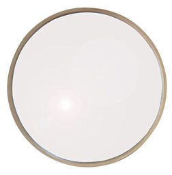 Round Wood Accent Wall Mirror/Vanity Mirror/Bathroom Mirror (Natural, 59 dia x 4.5 cm)