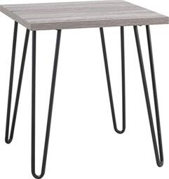 DHP Owen End & Side Table, Grey Oak Look, (H) 56 x (W) 50 x (D) 50 cm