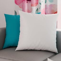 PETTI Artigiani Italiani - Pair of Pillow Cases 80 x 80 cm in Microfibre, Pillows for Bedroom Furniture, Sofa, Set of 2 Cushion Covers, Double Sided Pillowcase Tiffany White