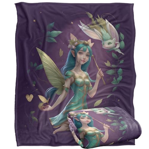 Jq Licensing - James Piazza Fairy With Blue Hair Silky Touch Super Soft Throw Blanket 152 X 127 Cm