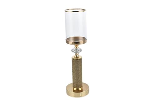 PARTENOPE M.613 Gold Candle Holder 42 cm 6692009, Shown