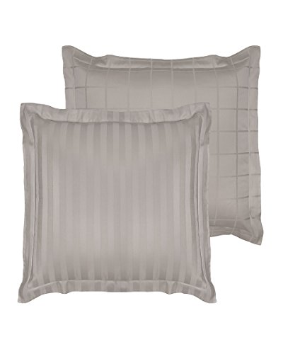 De Witte Lietaer Combed Cotton Pillowcase, Taupe Atmosphere 60 x 60 cm