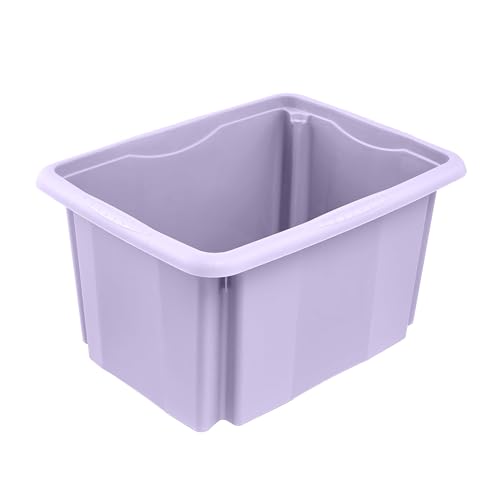 keeeper emil Turn Around Stacking Box, 38 x 28,5 x 20,5 cm, 15 L, Violet (Soft Purple)