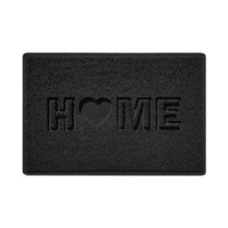 Nicoman LOVE at HOME Doormat 60x40cm -Elegant Black｜Heavy Duty Non-Slip｜Indoor/Outdoor｜Entrance Barrier Dirt-Trapper Floor Mat｜Home Patio Garden Conservatory Door Mat｜Home Heart