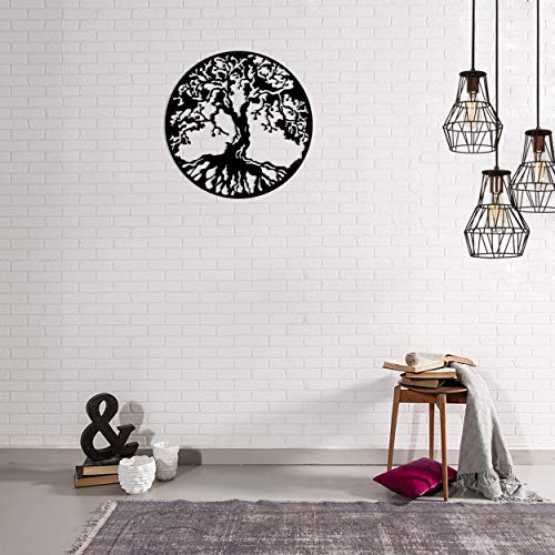 Homemania Wall Decoration 60 x 0.15 x 60 cm Black
