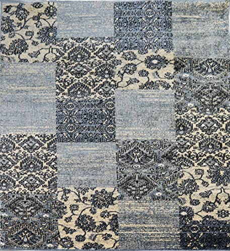 Aspect Fez Vintage Persian Style Area Rug, Polypropylene, Grey, 120x170cm RUG236/170