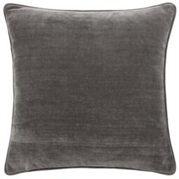 Yard Heavy Chenille Feather Filled Cushion (Charcoal, 50 x 50 cm)