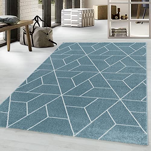 Giantore Designer Rug Pattern Short Pile Rug Flat Pile Rug Living Room