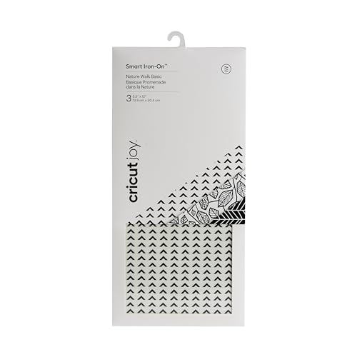 Cricut Joy Smart Iron On - Nature Walk Basic - 30.5 cm (12 ft) - 3 x Heat Transfer Vinyl Sheets (HTV) - for use with Cricut Joy