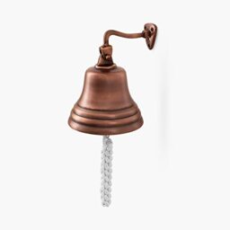 ACL Last Order Bell - Bar Accessories for Home Pub Hand Bell – Wall Mounted Bar Bell Nautical Decorations – Unique Copper Bell with Crisp Loud Sound Ideal for Christmas, Reception, Pubs 5 Inch