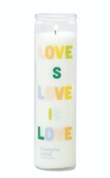 Paddywax Scented Candles Spark Collection Colourful Wax Candle in Clear Glass, 300g, Eucalyptus Santal