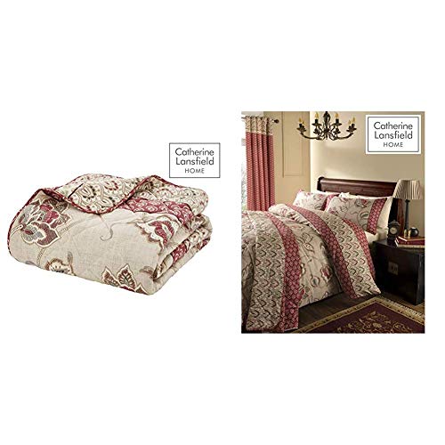 Catherine Lansfield Kashmir Easy Care Bedspread Multi, 200x200cm & Lansfield Kashmir Easy Care King Duvet Set Multi