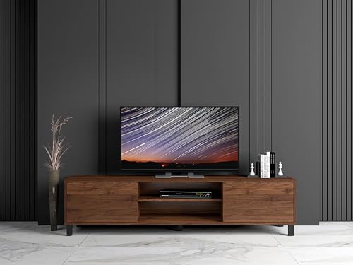 Kidsaw ELV9 Dark Oak 2 Door TV Cabinet, 1.6m, Brown