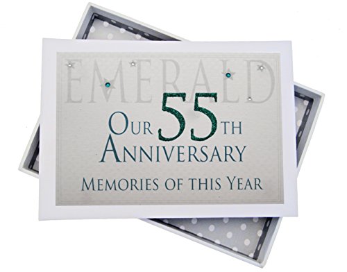 WHITE COTTON CARDS 55th Anniversary, Mini Photo Album, Memories of This Year