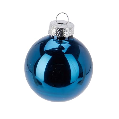 Well Home Set of 25 Blue Christmas Baubles Ø2.5 cm - Shiny