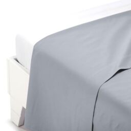 Caleffi Cotton Plain Top Sheet, Silver, Double
