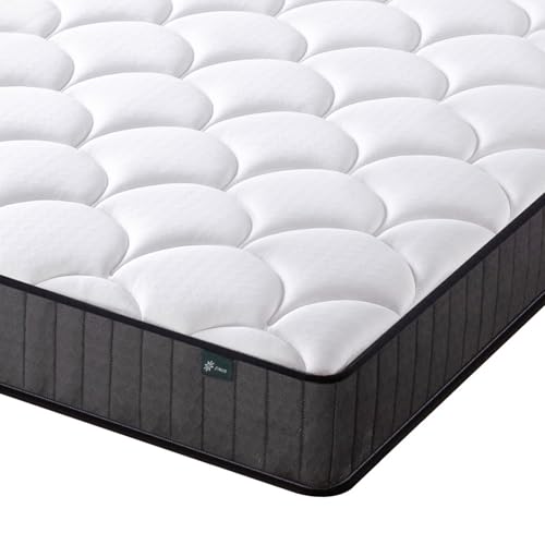 Zinus 3ft Single Mattress Memory Foam & Pocket Spring - (90 x 190 cm) - 8'' Height - Medium Firmness - Skin -friendly Hybrid Mattress - Orthopaedic Support - OEKO-TEX Certified - Designed in UK