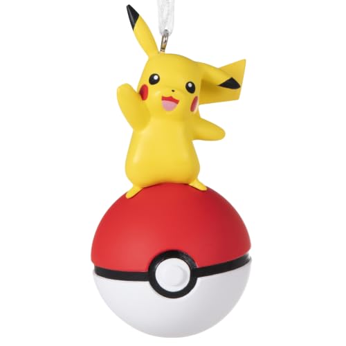 Hallmark Pikachu & Pokémon Ball Ornament, Christmas Tree Decoration
