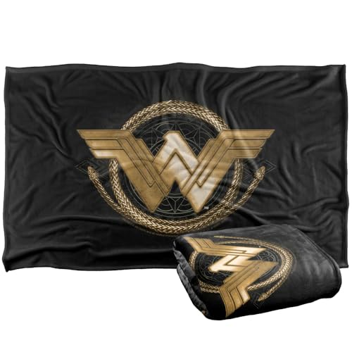 LOGOVISION Wonder Woman Movie Golden Lasso Silky Touch Super Soft Throw Blanket 91 x 147 Cm