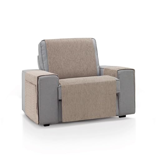 ECOMMERC3 - Sofa Cover Size 1 Seater 55 x 220 cm - Beige Soft Touch Sofa Cover 100% Made in Spain