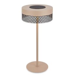 BRILONER - Rechargeable LED Table Lamp IP44 with Touch, Dimmable, Replaceable Battery, LED Light, Battery Table Lamp, Bedside Lamp, Camp Lights, Outdoor, 16X35 cm, Beige-Anthracite