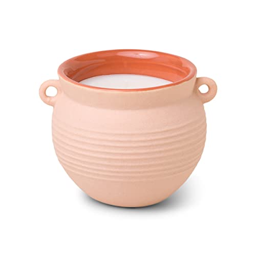 Paddywax Scented Candles Santorini Collection Greek-Inspired Candle in Matte Ceramic Jug, 240g, Black Fig & Olive
