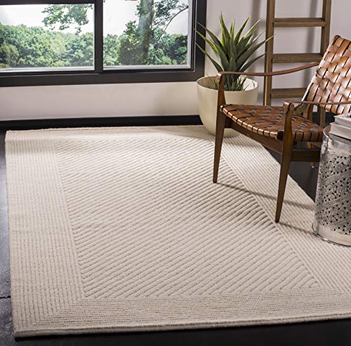 Safavieh Natural Fiber Rug for Living Room, Dining Room, Bedroom - Natural Fiber Collection, Short Pile, in Ivory, 90 x 150 cm