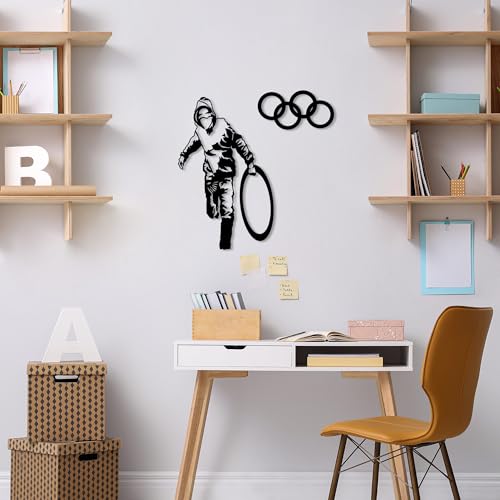 Stylish Black Decorative Metal Wall Accessory, 62 x 61 cm, 100% Metal, 1.5 mm Thick, Easy Wall Mounting, Perfect for Modern Home Decor