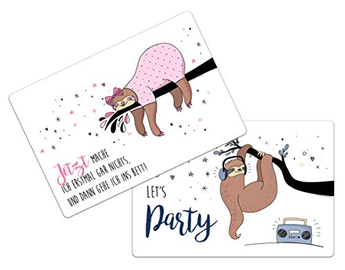 infinite by GEDA LABELS (INFKH) Sloth Place Mats 43 x 29 cm Multi-Coloured Set of 2