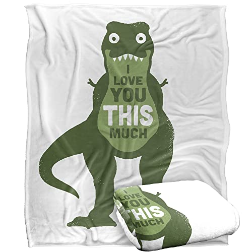 Bcreative - David Olenick Amourosaurus Silky Touch Super Soft Throw Blanket 152 X 127 Cm