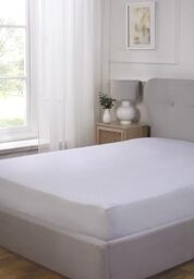 Rapport Home Waterproof Terry Mattress Protector - Single Size Noiseless Mattress Cover