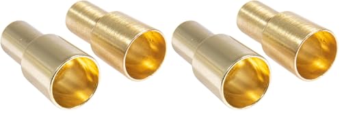 Rayher Set of 2 Bottle Candle Holders for Taper Candles, Metal Candle Stick Holders for Glass Bottles or Single Stem Vases, gold-coloured, 1.8x5cm, 46694616 (Pack of 2)