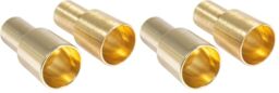 Rayher Set of 2 Bottle Candle Holders for Taper Candles, Metal Candle Stick Holders for Glass Bottles or Single Stem Vases, gold-coloured, 1.8x5cm, 46694616 (Pack of 2)