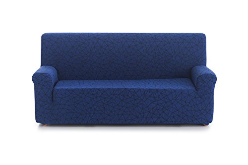 Blindecor Segrelles Stretch Sofa Cover modern 3 Seater blue